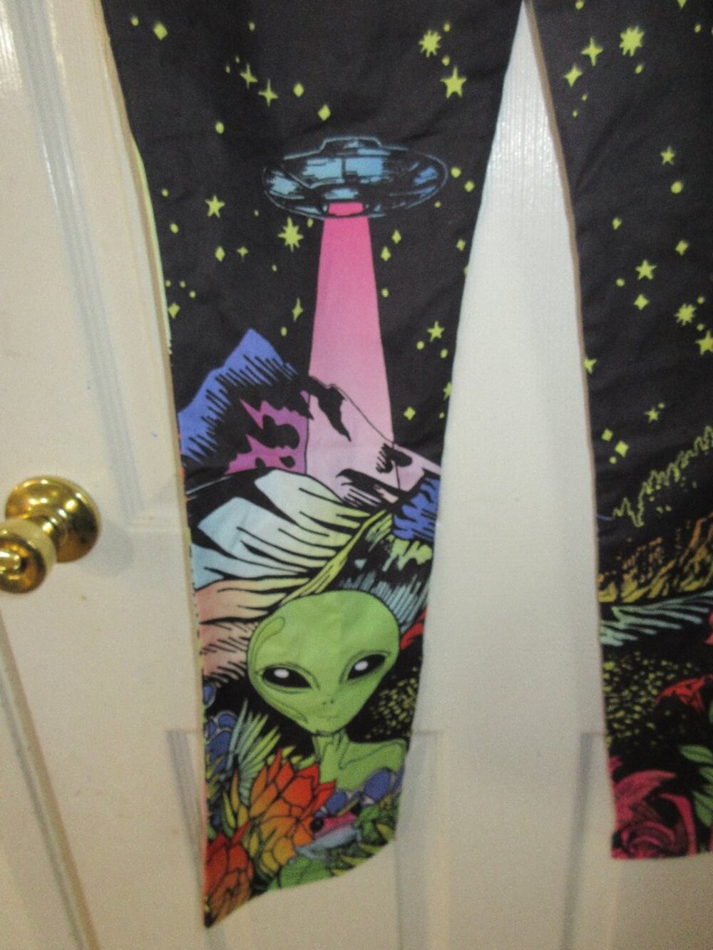 Current Mood Alien Print woven pants Size M jrs - Picture 16 of 16